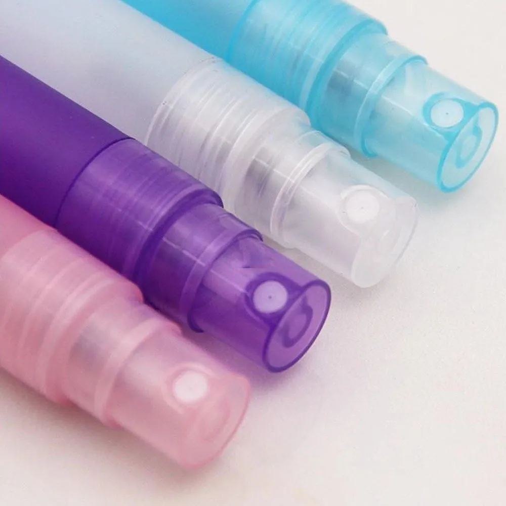 4 Pc Empty Travel Spray Bottles Perfume Mist Atomizer Refillable Pump Assorted