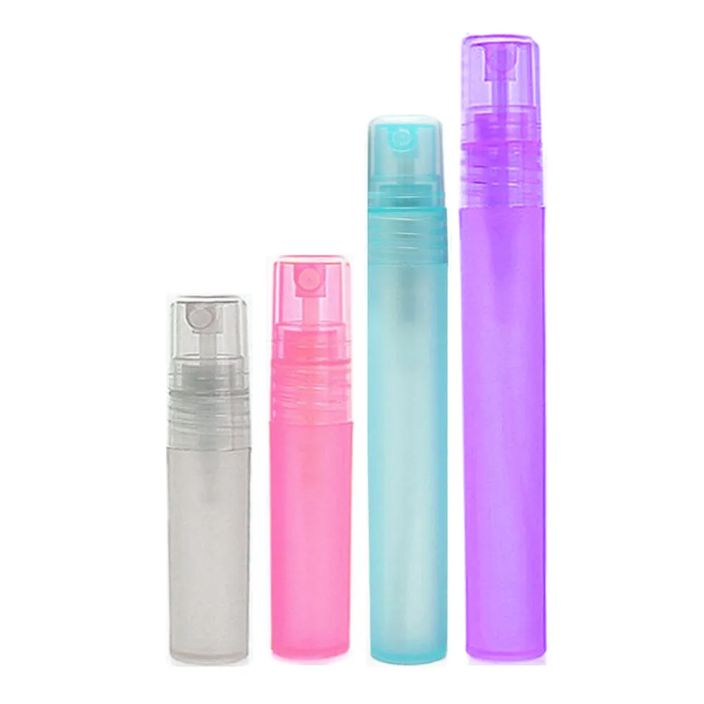 4 Pc Empty Travel Spray Bottles Perfume Mist Atomizer Refillable Pump Assorted