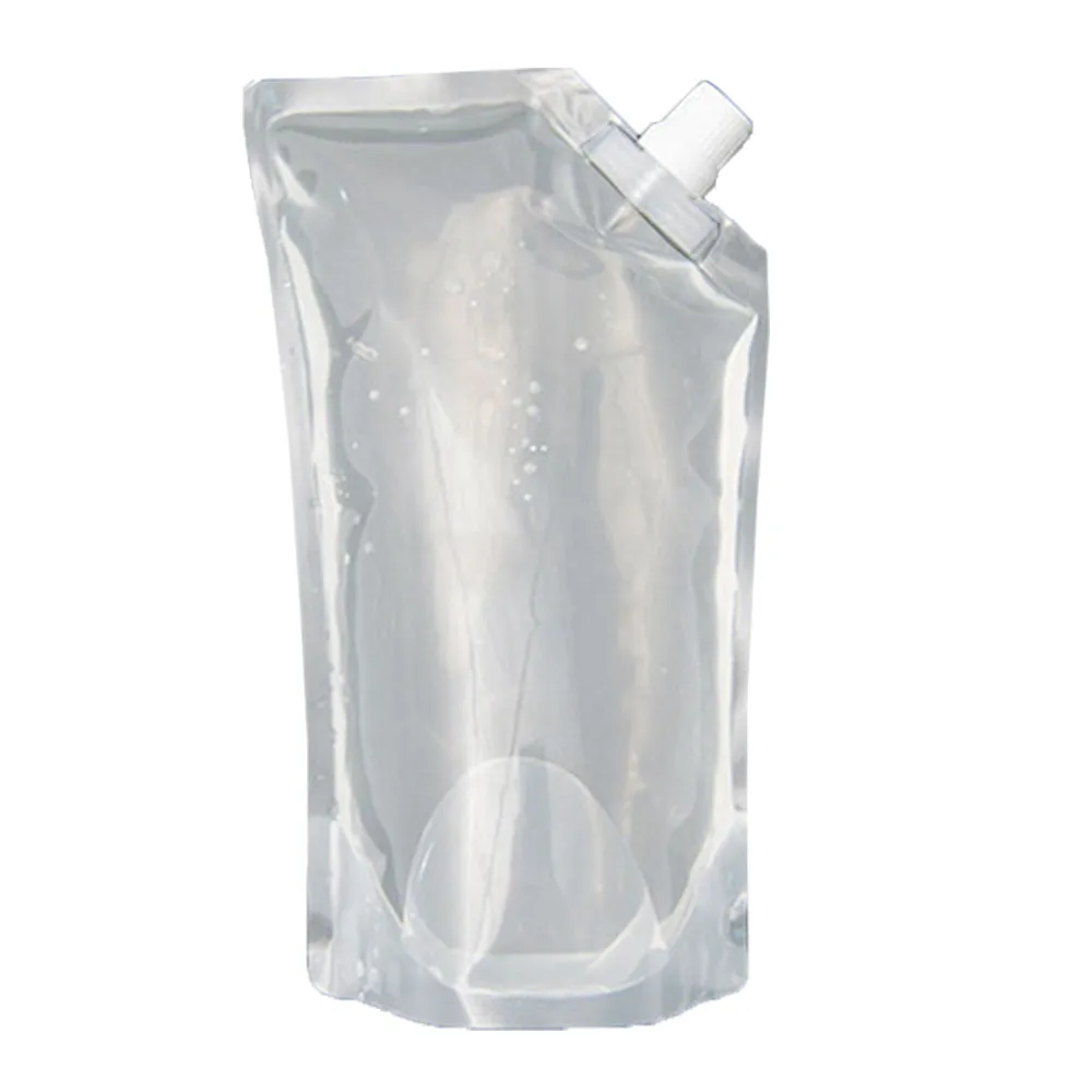 5 Pk Survival Water Pouch Bottles Camping Flexible Collapsible Reusable BPA Free