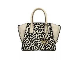 Avril XS Cream Cheetah Satchel Crossbody Bag Purse