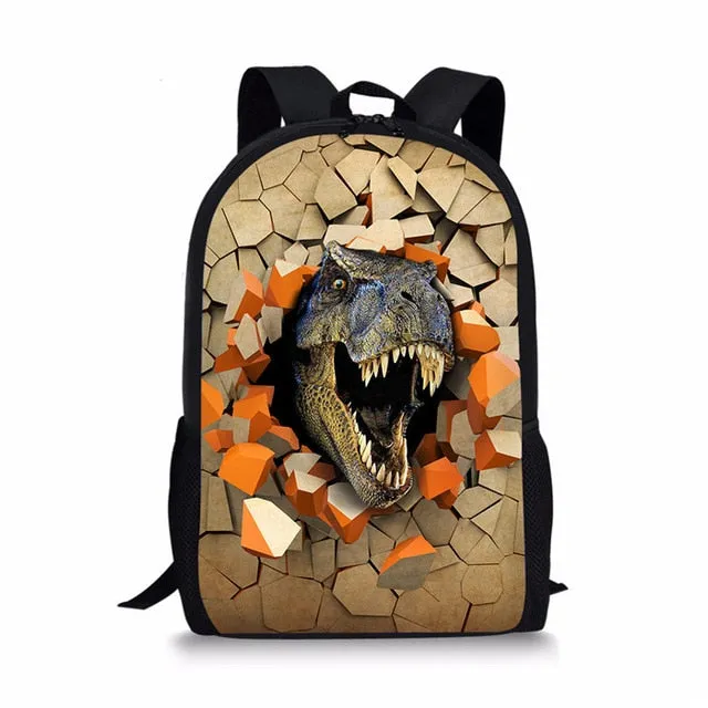 Back to School - Orthopedic Dinosaur 3D Backpacks