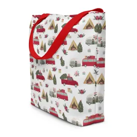 Christmas Adventures Large Tote Bag