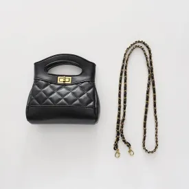 Girls Black Two Way Handbag