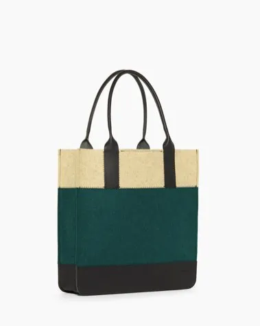 Jaunt Merino Wool Felt Tote - Kombu/Champagne
