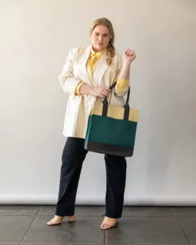 Jaunt Merino Wool Felt Tote - Kombu/Champagne
