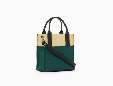 Jaunt Mini Merino Wool Felt Tote - Kombu/Champagne