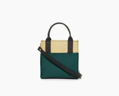 Jaunt Mini Merino Wool Felt Tote - Kombu/Champagne